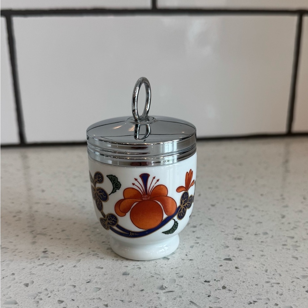 Royal Worcester Grainger Imari Porcelain Egg Coddler – EUC 🍳🌸